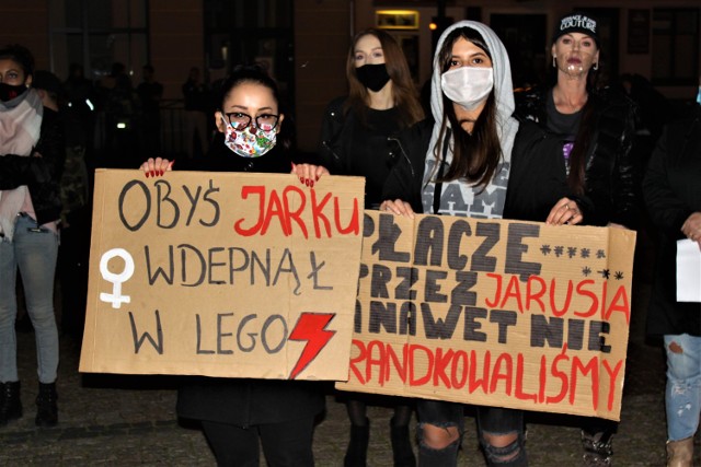 Tak wyglądał drugi protest kobiet w Łęczycy