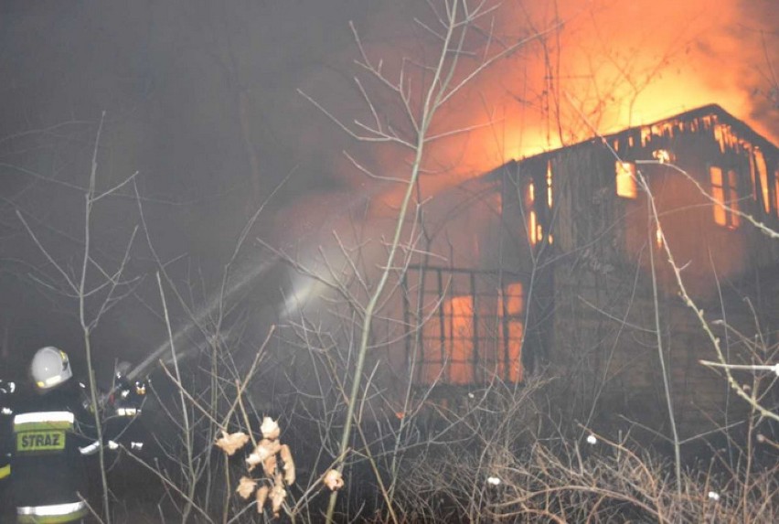 Pożar w Tuszynie. 100 strażaków gasiło ogień na terenie ośrodka wypoczynkowego [ZDJĘCIA]
