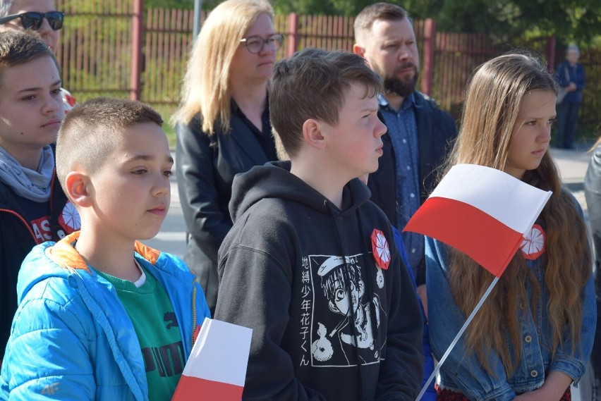 Święto Konstytucji 3 maja w Sępólnie. Obchody przy Pomniku...