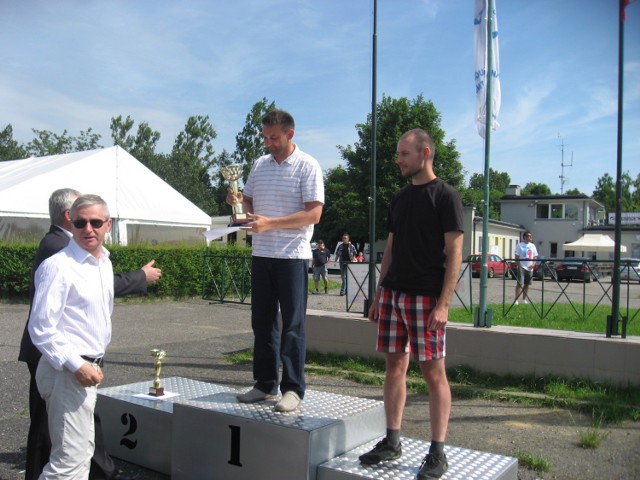 Zbigniew Wawrzonkoski na  najwyższym stopniu podium