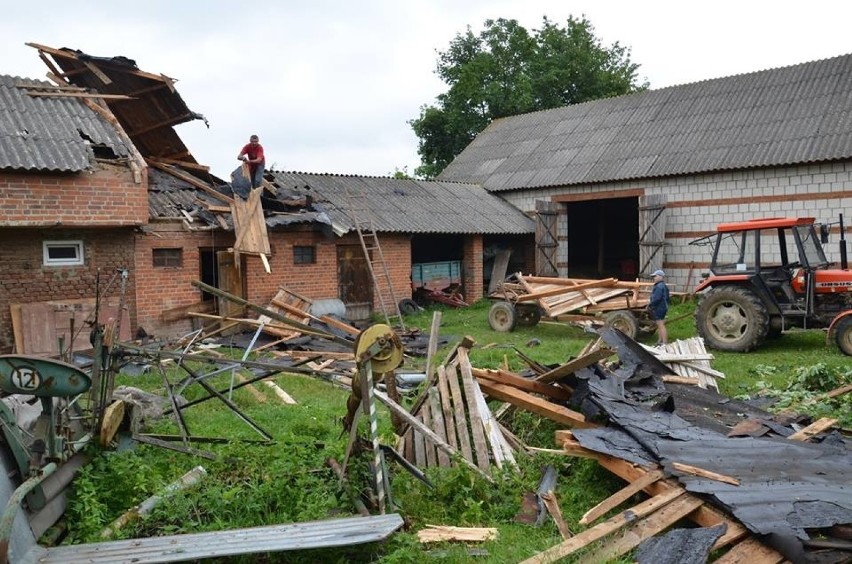 Żywioł spustoszył kilka gmin powiatu kraśnickiego. Część...