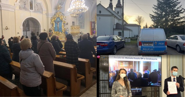 Łamanie obostrzeń, limity wiernych w kościołach przekroczone, interwencja policji w Pajęcznie. Echa Niedzieli Palmowej