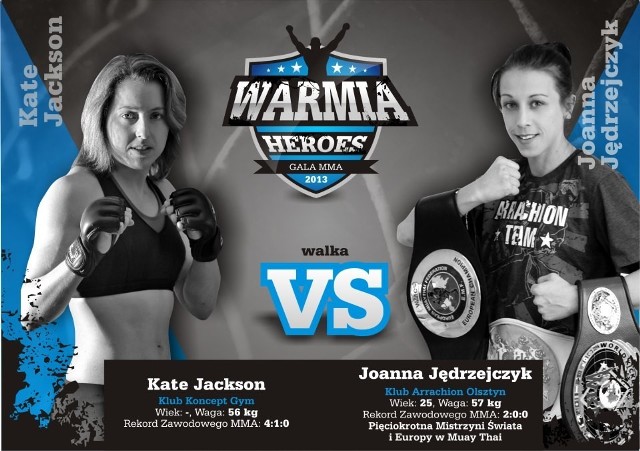 Kategoria 57 kg: Joanna Jędrzejczyk (2-0) vs. Kate Jackson (4-1) -> WALKA WIECZORU.