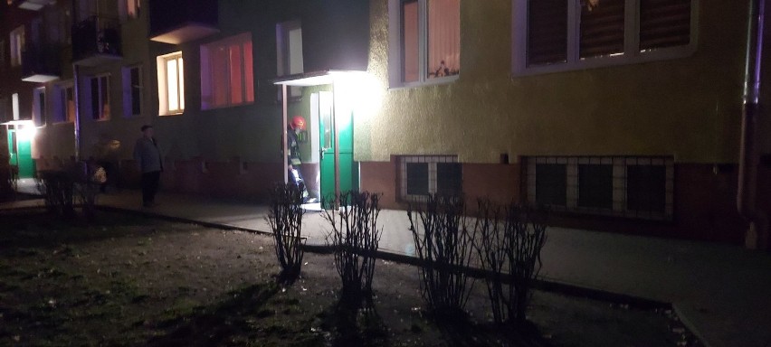 Pożar na ulicy Chemików we Włocławku