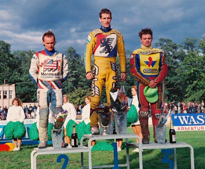 Najlepsi żużlowcy sezonu 1992 Tomasz Gollob, Jarosław Szymkowiak, Robert Sawina