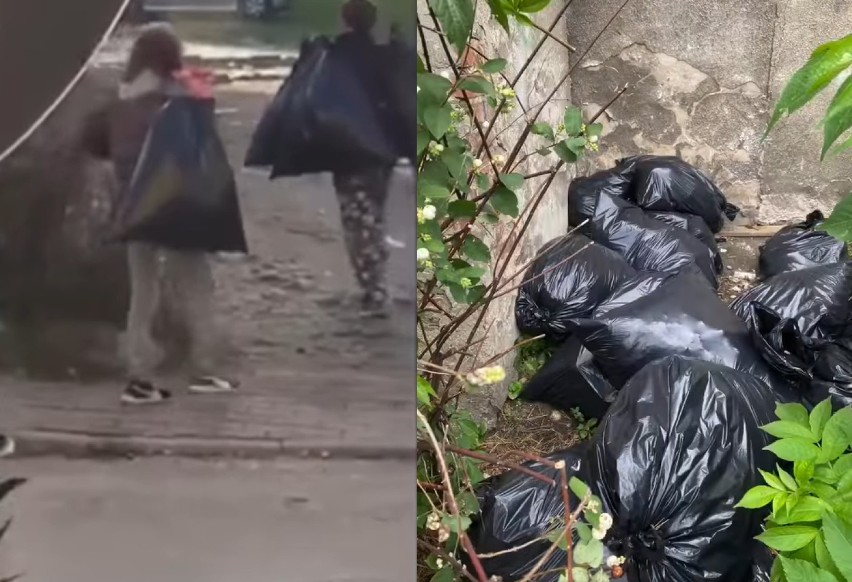 Nieznani sprawcy podrzucili śmieci w centrum Chrzanowa
