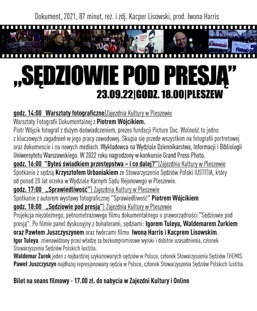 "Sędziowie pod presją" w Pleszewie już 23 września
