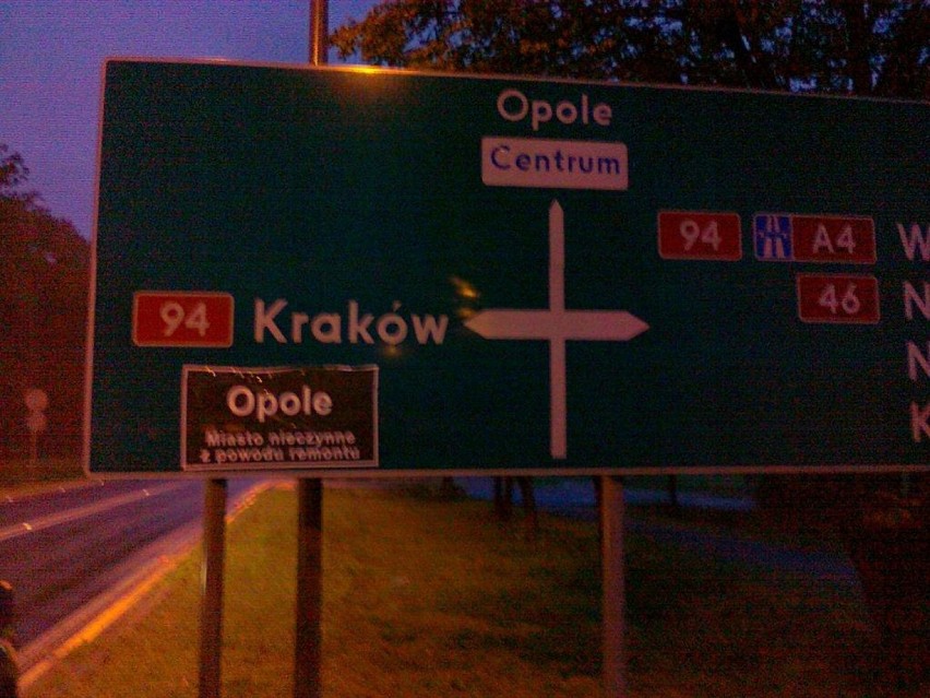 Opole - miasto nieczynne z powodu remontu