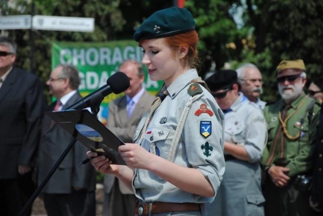 Komendantka sopockiego hufca ZHP phm. Marta Bednarska.