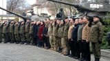 ŻAGAŃ Prezydent Andrzej Duda z wizytą w Żaganiu z okazji 20-lecia wejścia do NATO. Prezydent odwiedza polskich i amerykańskich żołnierzy