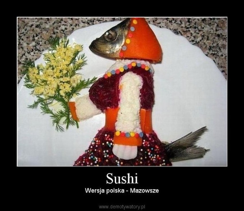 Dziś Międzynarodowy Dzień Sushi. Lubicie ryż z surową rybą? Zobacz śmieszne obrazki 