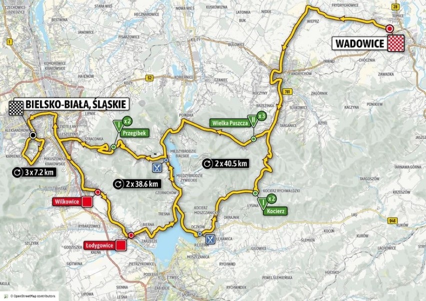 Tour de Pologne jedzie przez Żywiecczyznę. Będą utrudnienia na drodze. MAPA przejazdu