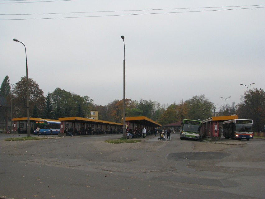 Stary dworzec w rejonie ulic Pokoju i Częstochowskiej