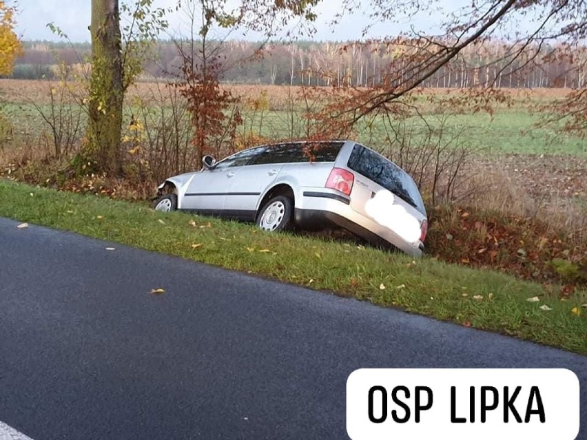 Zderzenie dwóch aut osobowych na trasie Lipka-Zakrzewo