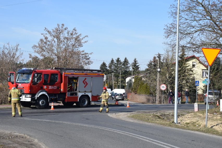 Wypadek w Strzybodze pod Skierniewicami. Utrudnienia w ruchu potrwają 2 godziny