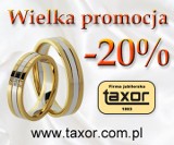 TAXOR. Wielka promocja na obrączki ślubne