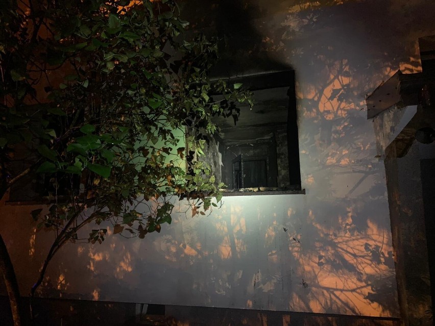 Pożar mieszkania przy Jaśminowej w Jaworznie