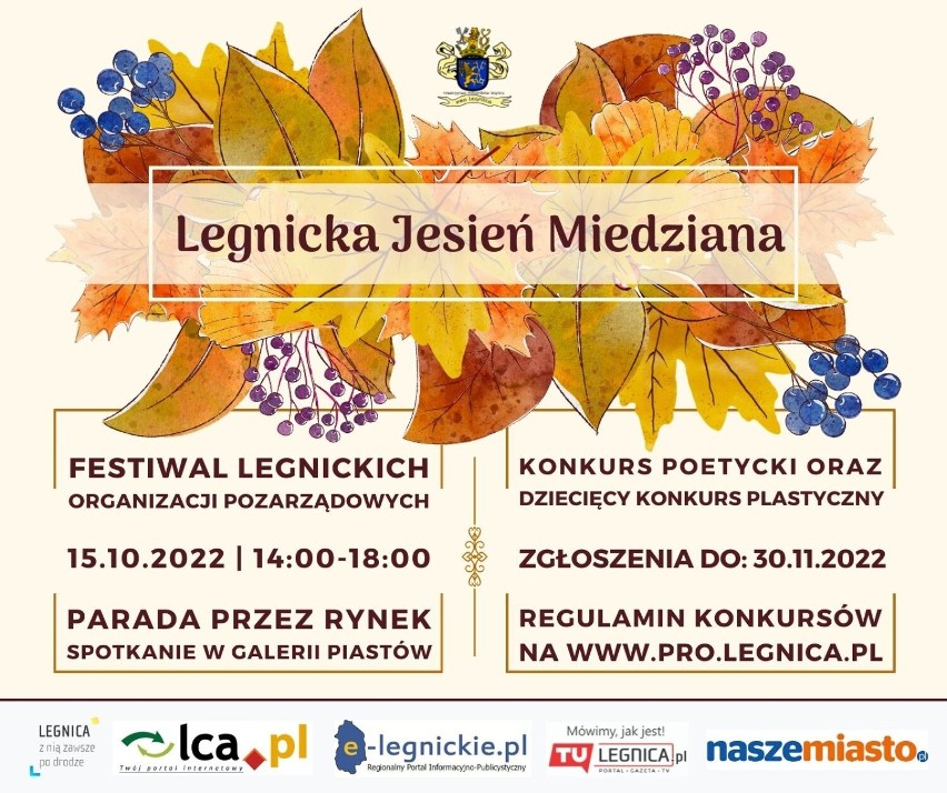 Rozpoczęła się Legnicka Jesień Miedziana, czyli sztandarowa impreza Towarzystwa Miłośników Legnicy. Zobacz program!
