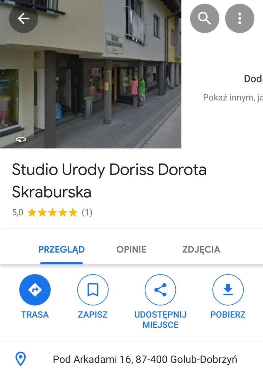 1-2 miejsce
Studio Urody Doriss Dorota Skraburska
Ocena 5,0...