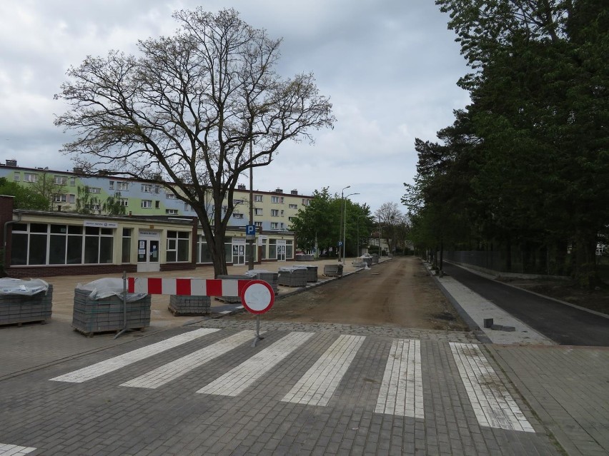 Postęp prac przy remoncie ul. Mickiewicza i Leśnej w Ustce