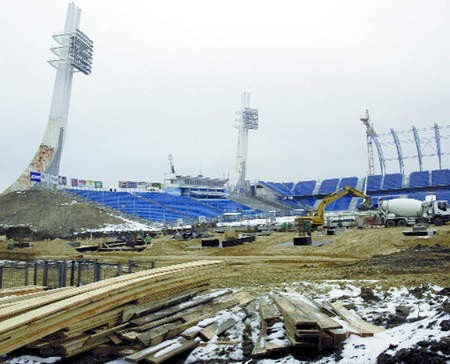 Stadion przy ul. Bułgarskiej jest cały czas modernizowany - Fot. Sz. Siewior