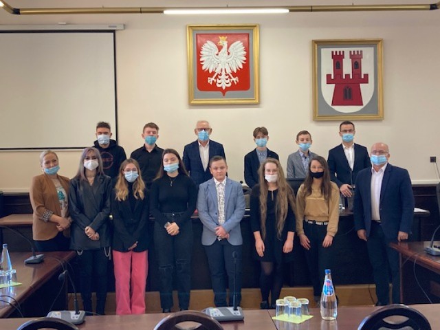 I posiedzenie Młodzieżowej Rady Miejskiej w Grodkowie.