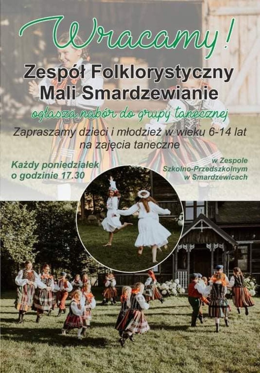 Smardzewianie i Mali Smardzewianie ogłaszają nabór do zespołów 