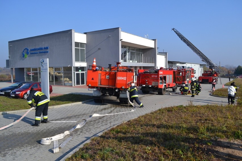 Ćwiczenia strażackie w Zawierciu - 31 października 2015
