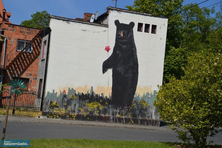 Murale na ulicy Targowej w Rawiczu