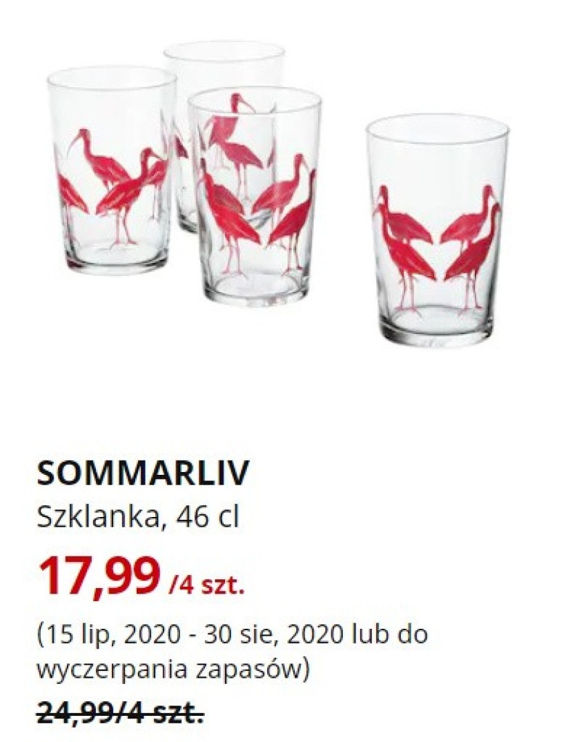 SOMMARLIV
Szklanka, wzór, ptak, 46 cl
17,99/4 szt.

(15 lip,...