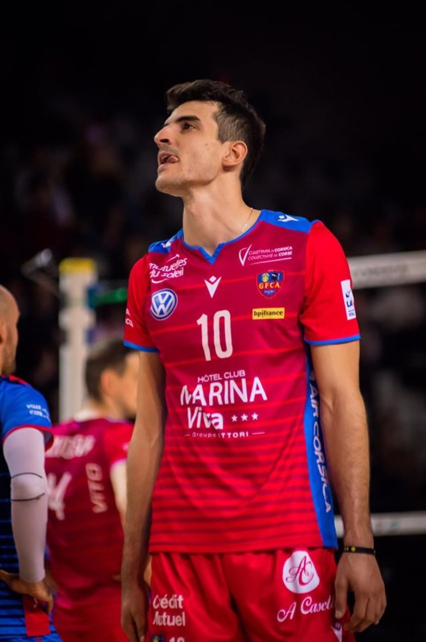 Wassim Ben Tara w barwach GFC Ajaccio Volley Ball.