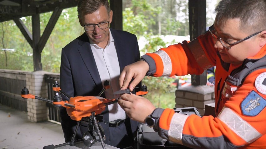 Przekazanie specjalistycznego drona dla Grupy Ratownictwa PCK Olsztyn