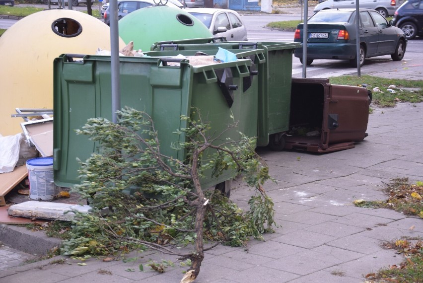 Wichura w Kaliszu i regionie. Strażacy mają pełne ręce...