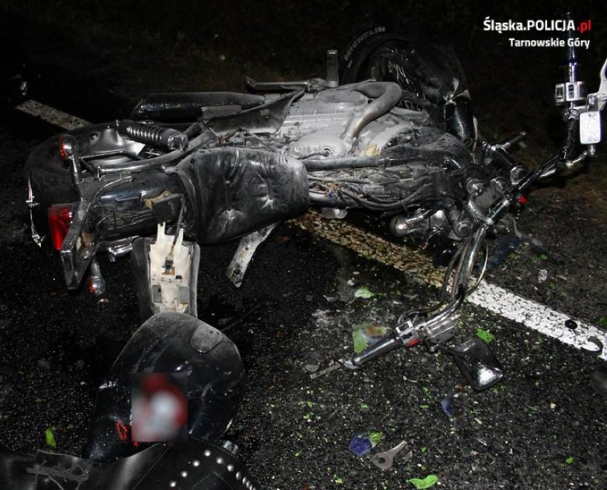 Tragiczny wypadek w Miasteczku Śląskim. Nie żyje dwóch motocyklistów [ZDJĘCIA] AKTUALIZACJA
