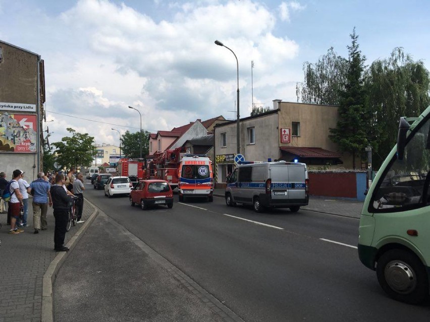 Akcja ratunkowa w centrum Wągrowca