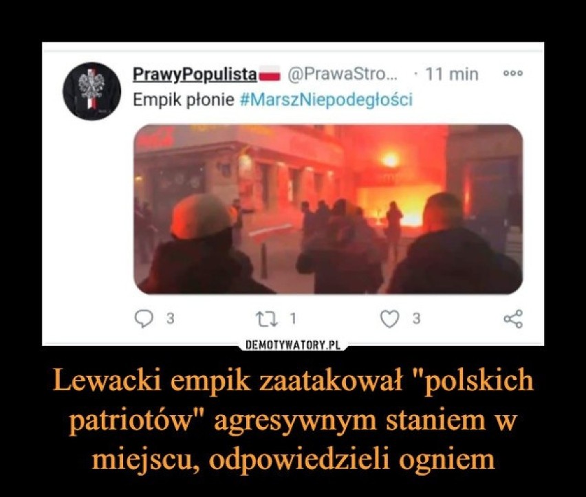 Obchody 11 listopada w Warszawie znów stały pod znakiem...