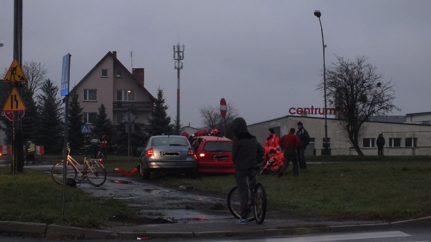 Wypadek w Zamościu na skrzyżowaniu Szczebrzeskiej i Dzieci...