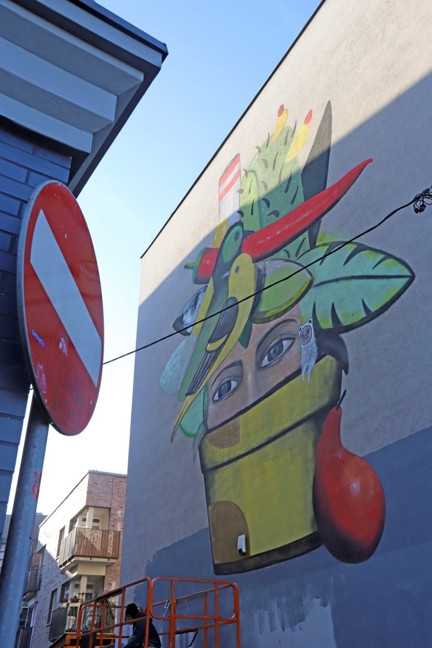 Nowy mural w Katowicach powstał przy ulicy Kordeckiego