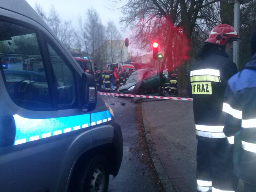 Wypadek na ul. Rolniczej w Gdyni Witominie