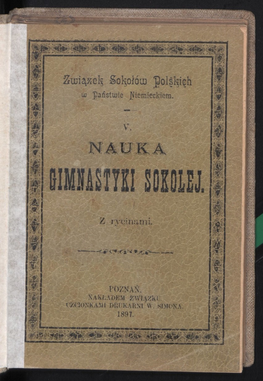 Nauka Gimnastyki Sokolej. W. Gładysz. Poznań 1897