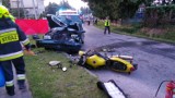 23-letni motocyklista spod Tarnowa walczy o życie po wypadku w Szczucinie. Czołowo zderzył się z mercedesem
