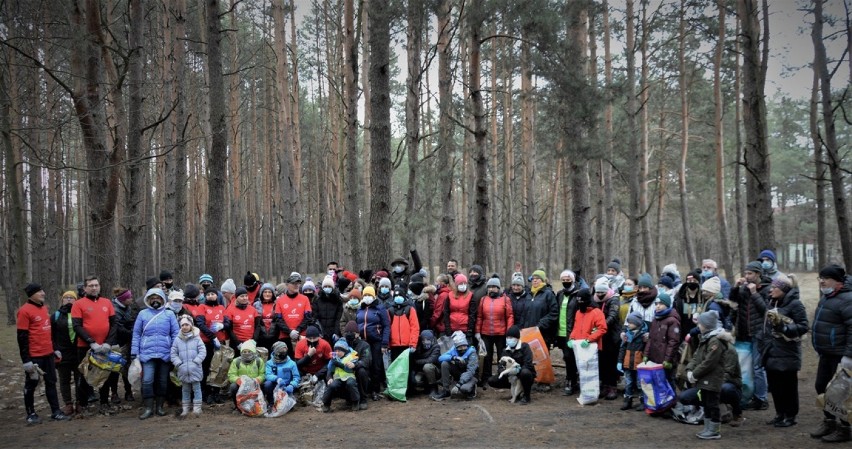 Grup Leszy, Miłośnicy Czystych Lasów Bełchatów podczas akcji...