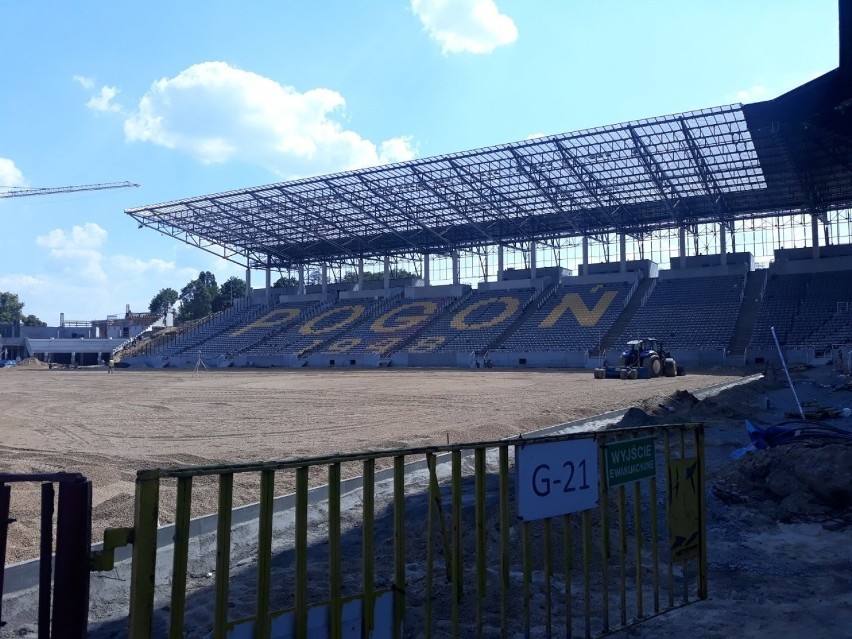 Stadion Pogoni Szczecin - stan 15 sierpnia 2020.