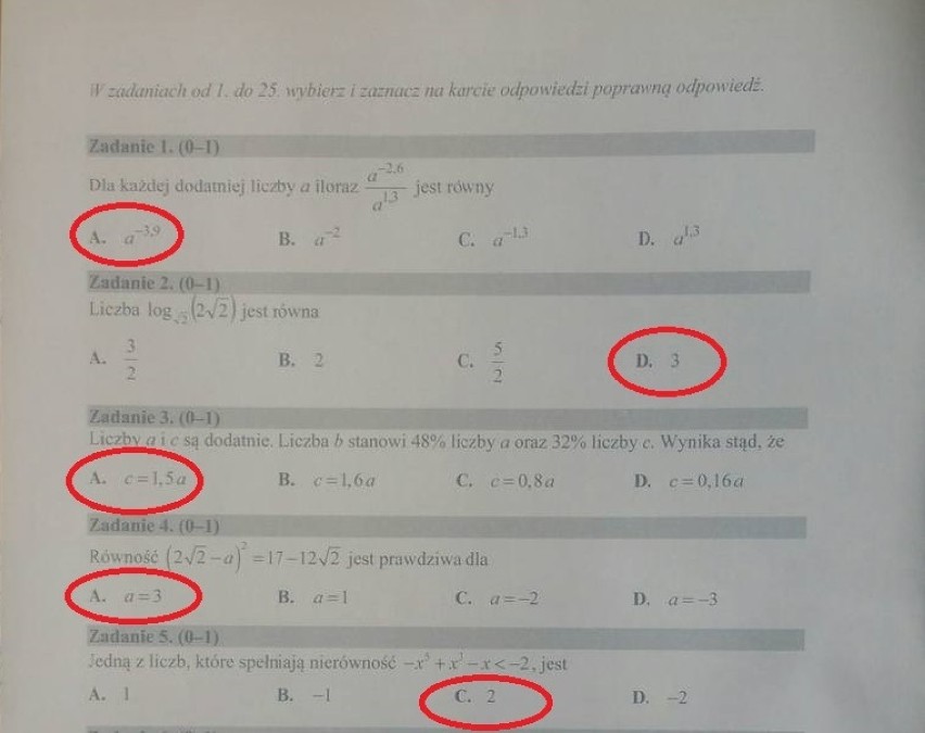 Matura 2016. Matematyka - poziom podstawowy [ODPOWIEDZI, ARKUSZE, PYTANIA]