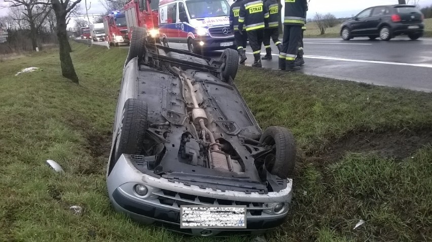 Wypadek w Młodasku miał miejsce w poniedziałek rano