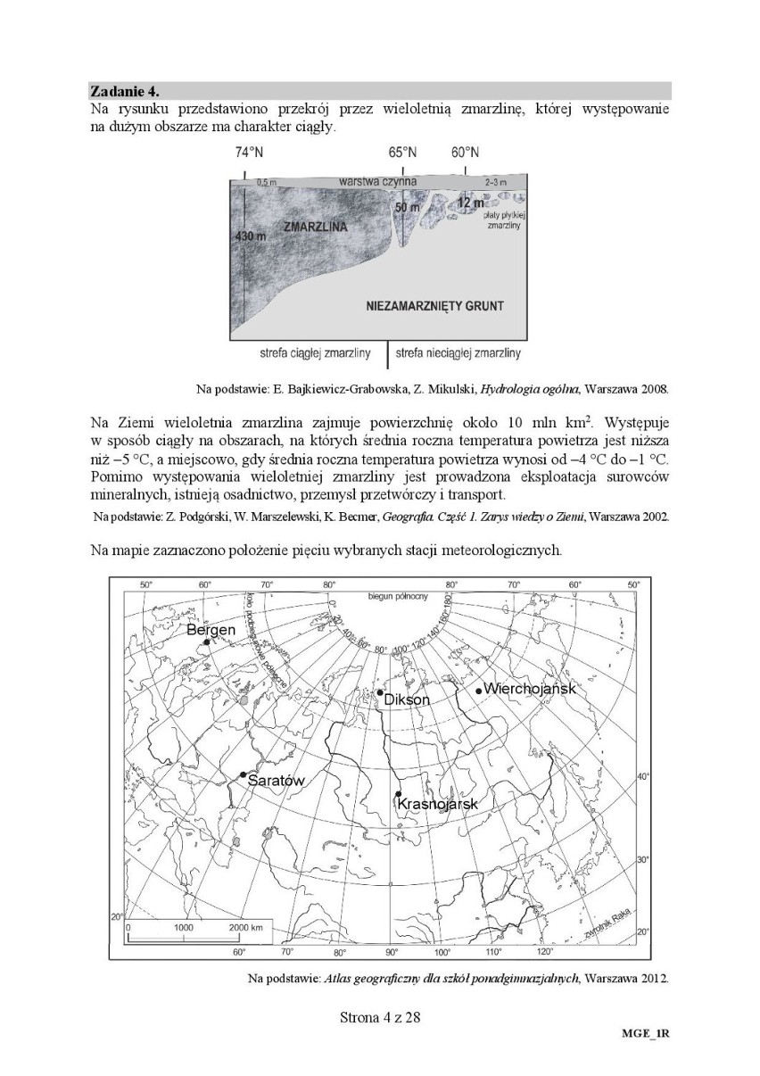 Matura z geografii 2018. KLUCZ ODPOWIEDZI, ARKUSZE PDF