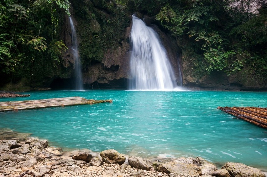 Wodospady Kawasan, Cebu, Filipiny...