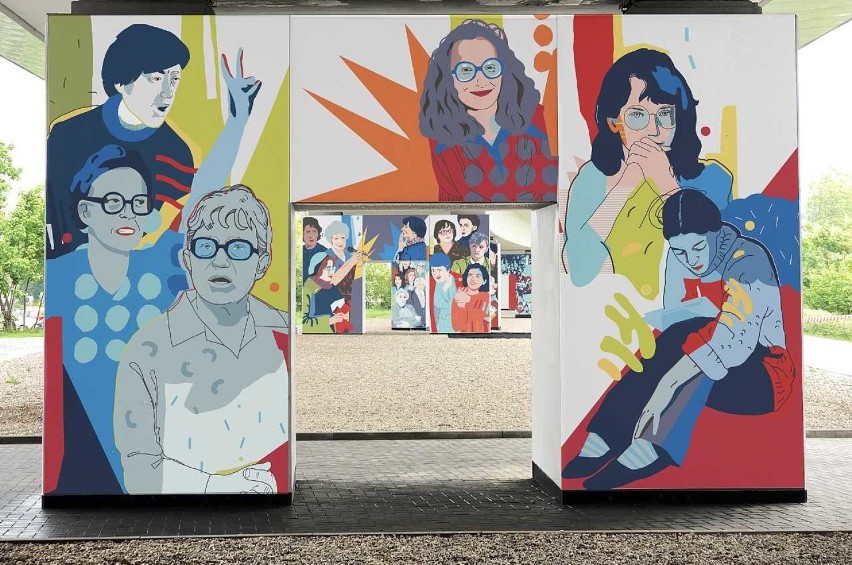 Na przystanku PKM Gdańsk Strzyża powstaje mural „Kobiety Wolności”