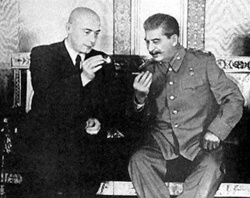 Tow. tow. Józef Cyrankiewicz i Józef Stalin