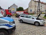 Wypadek na skrzyżowaniu ulic Nowy Świat i Hutników w Legnicy, zdjęcia